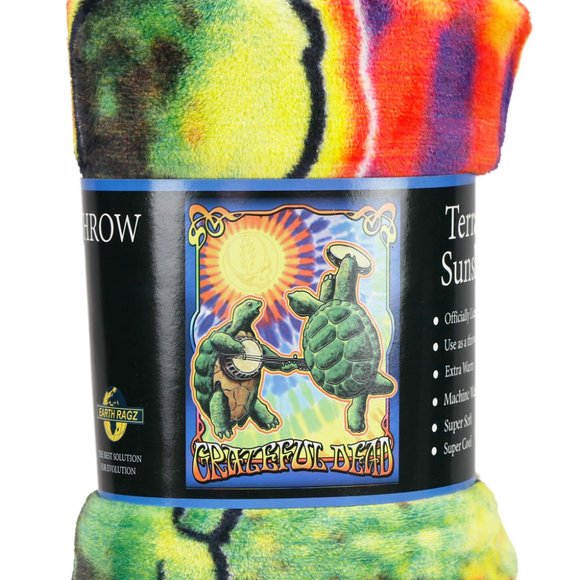 Grateful Dead Terrapin Sunshine Blanket ~ 50" x 60" ~ Officially Licensed ~ New! - Picture 4 of 5
